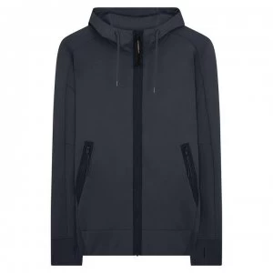 Image of CP COMPANY Full Zip Goggle Hoodie - Navy