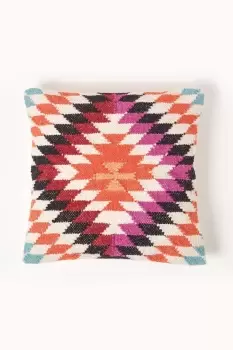 Image of Handwoven Kilim Cushion with Feather Filling