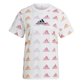 Image of adidas Fav AOP Tee - Pink