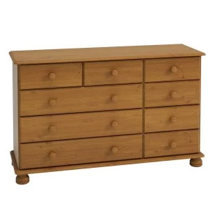 Image of Steens Richmond 9 Drawer Chest of Drawers - Pine