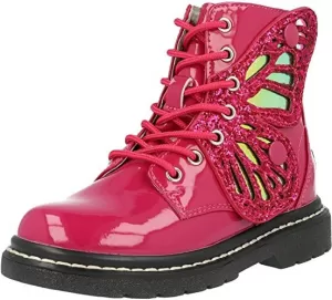 Image of Lelli Kelly Girls Fairy Wings Ankle Boot - Pink Patent