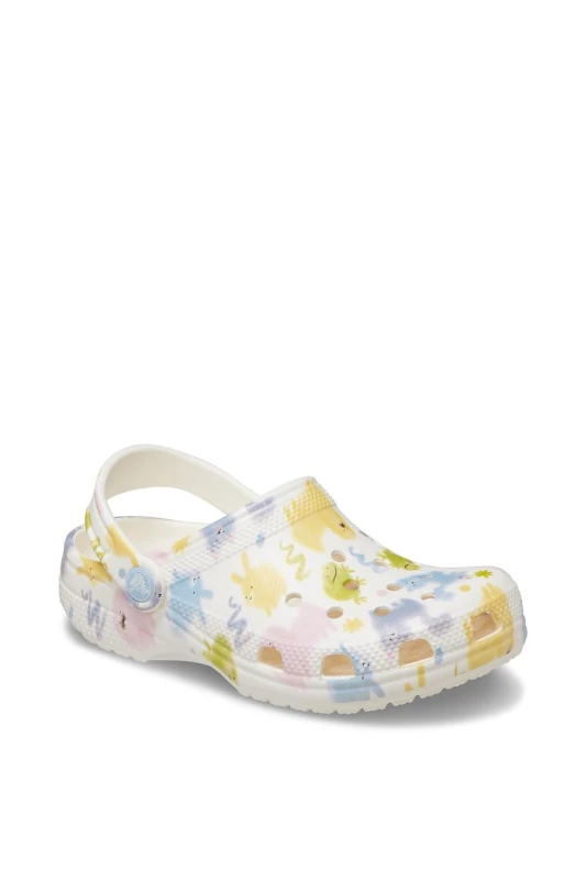 Image of Crocs Kids Toddler Classic Pastel Pets Clogs Chalk C4