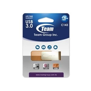 Image of Team C143 128GB USB 3.0 Silver/Bronze USB Flash Drive