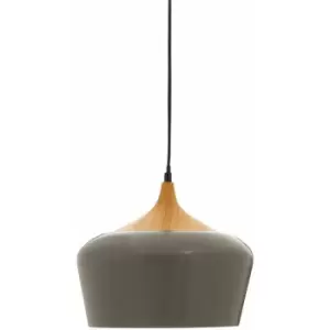 Image of Grey Finish Pendant Light Modern Elegant Ceiling Light Chandelier 30 x 30 x 120 - Premier Housewares