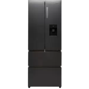 Image of Haier HFR5719EWPB 444L Frost Free American Fridge Freezer