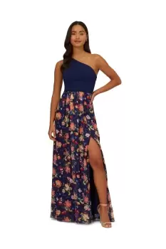 Image of Crepe Chiffon Dress