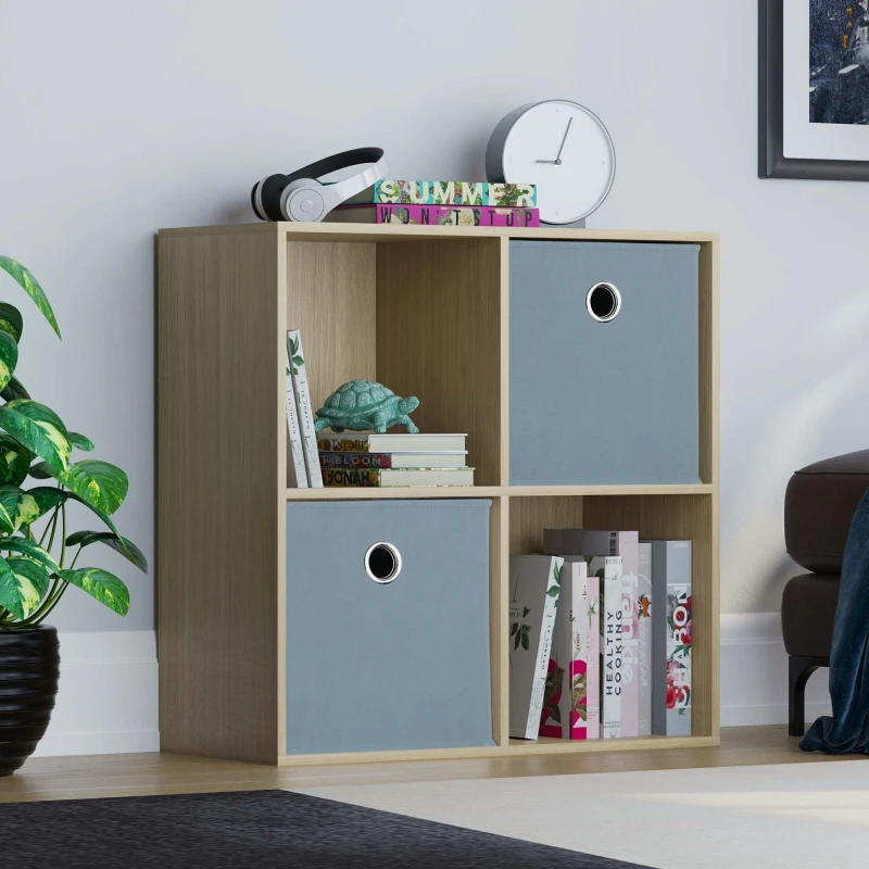 Image of Lassic 2x2 Cube Storage Unit (O) + Set of 2 Storage Cubes Grey unisex 2x2