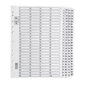 Image of 5 Star Index 230 micron Card with Clear Mylar Tabs 1 100 A4 White