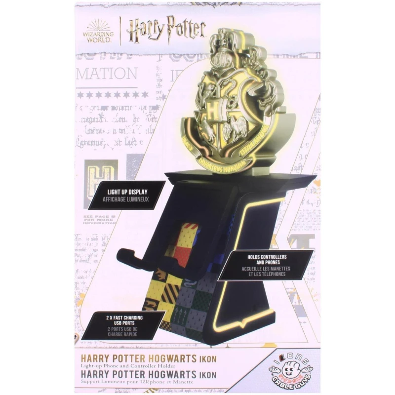 Image of Harry Potter Hogwarts Light Up Ikon Phone And Device Charging Stand Multi unisex