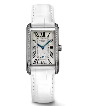 Image of Longines DolceVita Silver Dial Leather Strap Womens Watch L5.512.0.71.2 L5.512.0.71.2