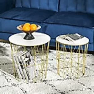 Image of Homcom Round Nesting Side Tables 2 Pieces
