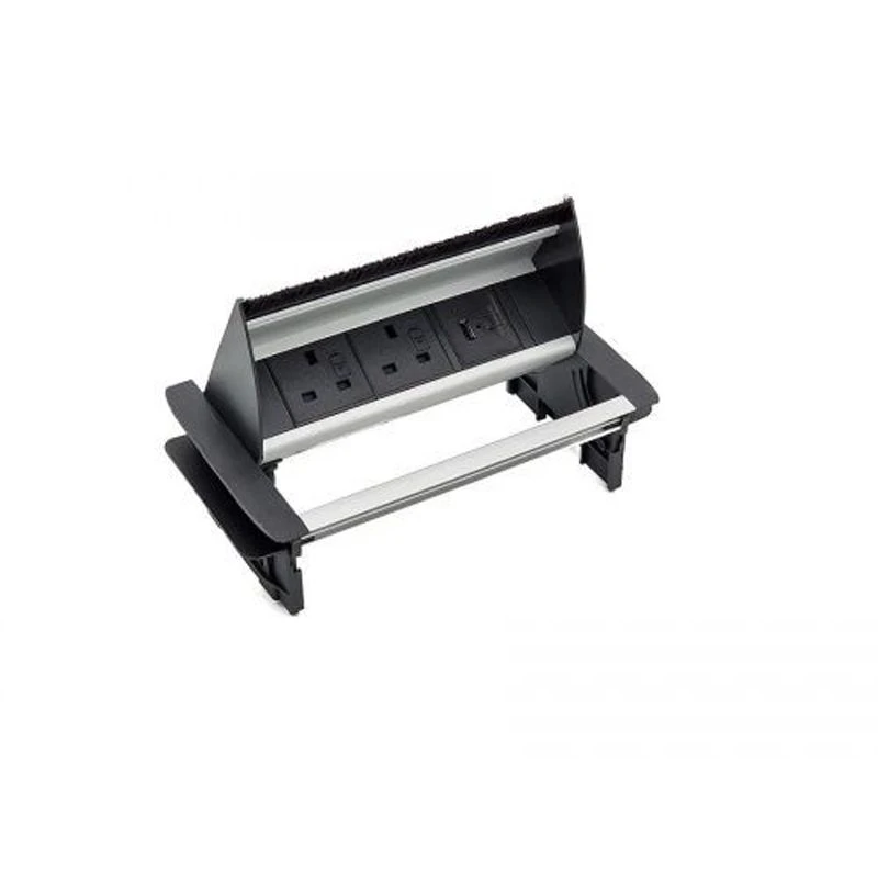 Image of POWERDATA PD IN-DESK 2X 5A SKTS - DUAL USB A QC & C PD - 132X221M