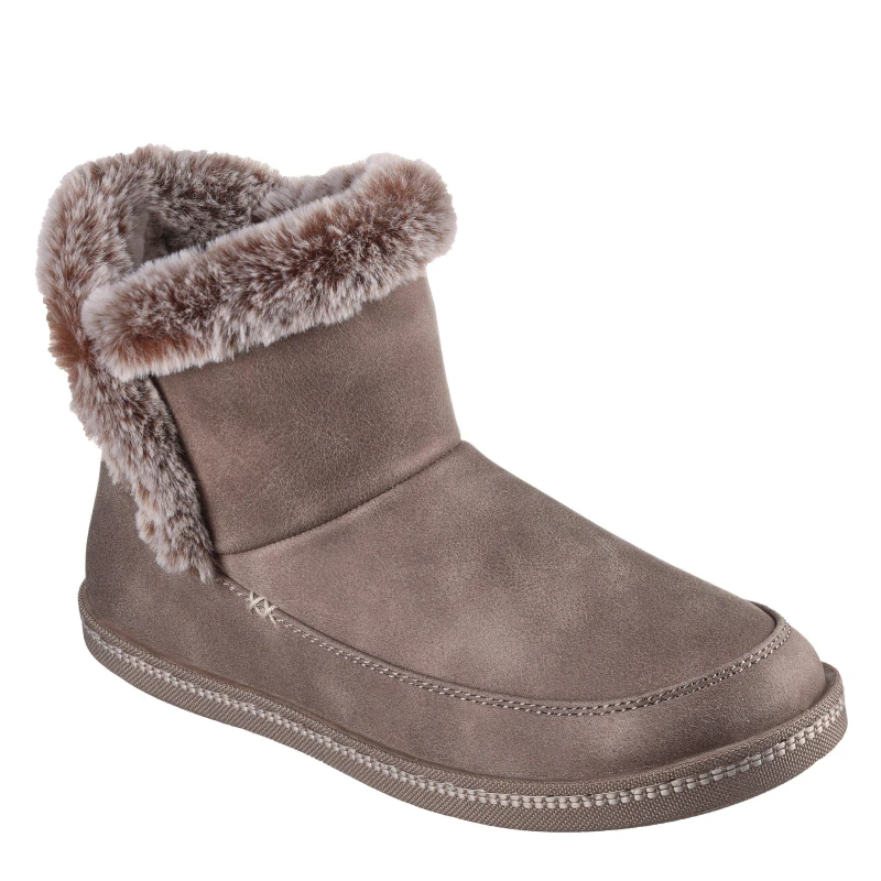Image of Skechers Womens Cozy Campfire Full Fit Slippers Dark Taupe female 2 (35)