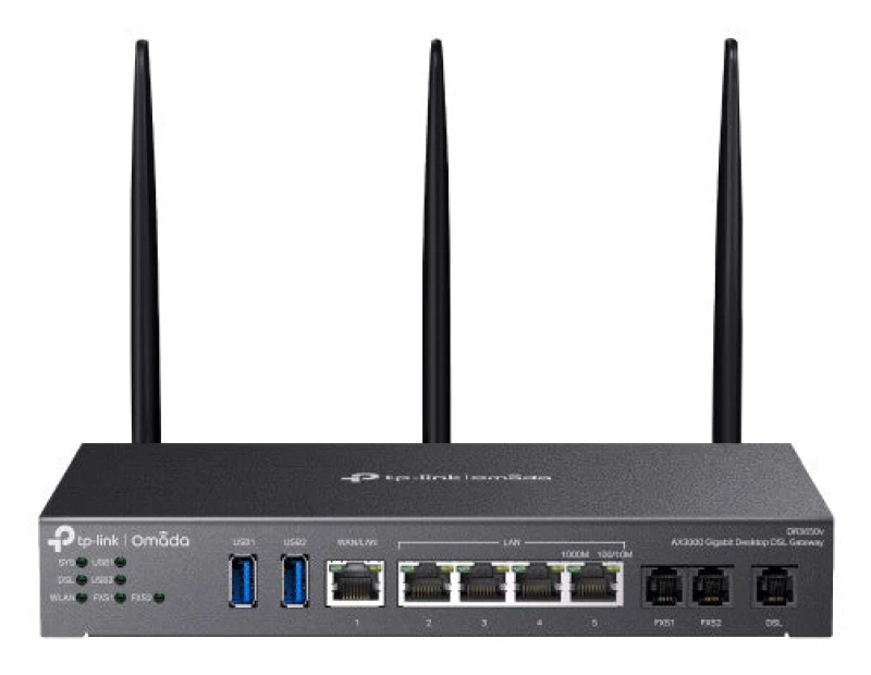 Image of TP Link Omada AX3000 Wireless Router Gigabit Ethernet Dual Band (2.4 GHz / 5 GHz) Black DR3650V