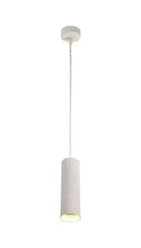 Image of 1 Light 20cm Ceiling Pendant Light GU10, Sand White