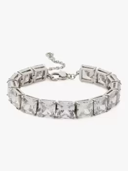 Image of Kate Spade Princess Cut Bracelet, Clear/Silver, One Size