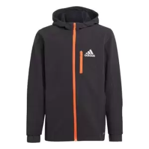 Image of adidas COLD. RDY Active Jacket Kids - Black / Semi Impact Orange