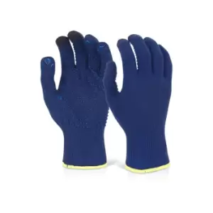 Image of Touch screen knitted glove blue xl - Beeswift
