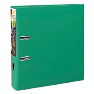 Image of Prem'touch Lever Arch File A4+ PP S80mm, 2 Rings, Green, Pack of 10