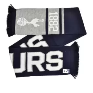 Image of Tottenham Hotspur FC Official Football Jacquard Nero Scarf (One Size) (Navy/White)