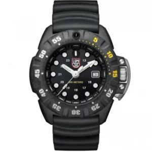 Image of Luminox Scott Cassell Deep Dive Quartz Black Dial Rubber Strap Mens Watch XS.1555