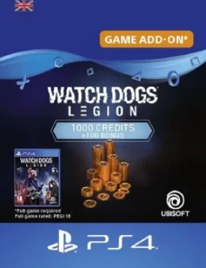 Image of Watch Dogs Legion 1100 Credits Pack PS4