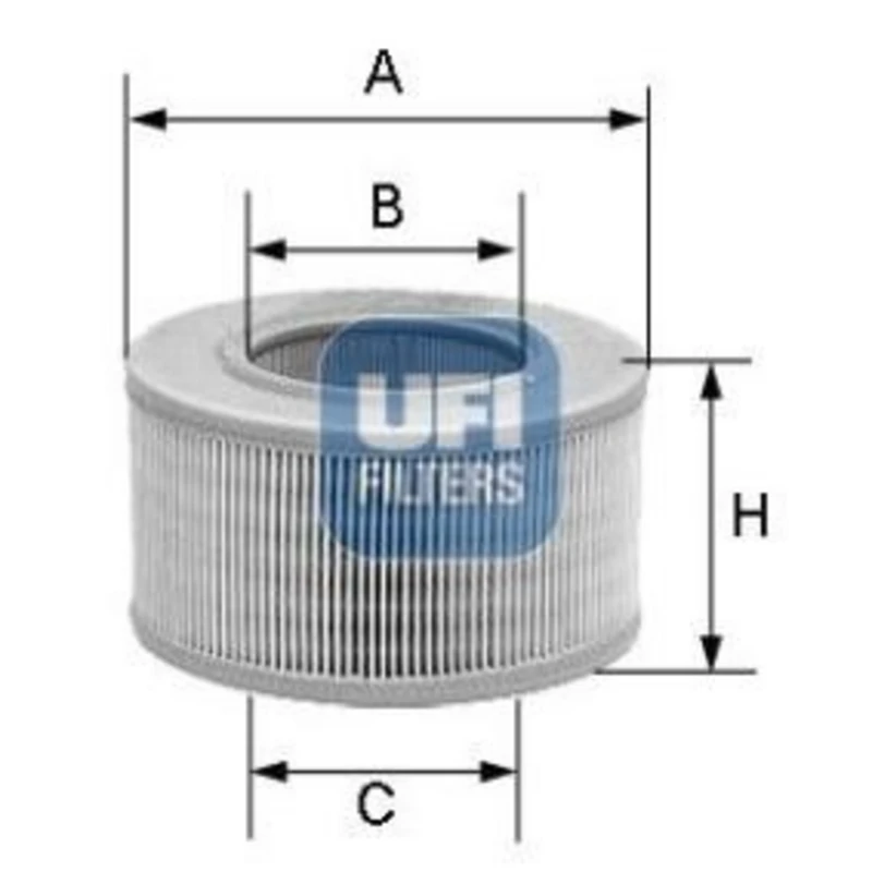 Image of UFI 53.014.00 Pollen filter Particulate Filter 413 146 25 VAUXHALL: Vectra Mk1 Estate, Vectra Mk1 CC, OPEL: Vectra B Estate, Vectra B CC Filter, inte