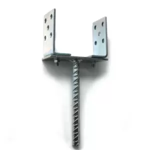 Image of Moderix - Zinc Plated u Type Post Fence Foot Anchors - Size 80-170 x 60 95 x 5mm - Pack of 10