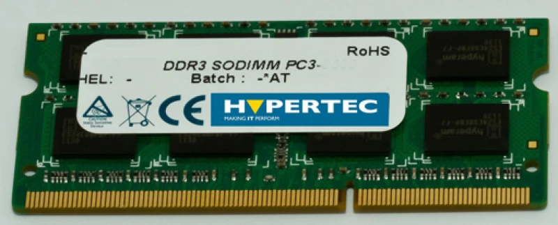 Image of Hypertec 4GB SODIMM (PC3-10600) memory module