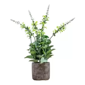 Image of Gallery Interiors Garner Potted Lavender White