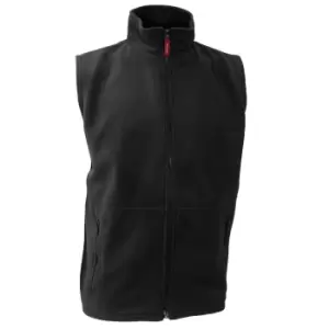 Image of Result Mens Active Anti Pilling Fleece Bodywarmer Jacket (M) (Black)