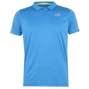 Image of Skechers Mesh Polo Shirt - Blue