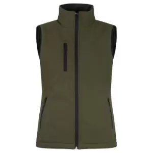 Image of Clique Womens/Ladies Softshell Panels Gilet (M) (Fog Green)