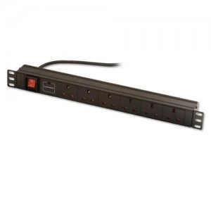 Image of Lindy 73564 surge protector 6 AC outlet(s) 250 V 3m Black