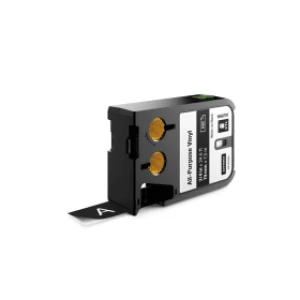 Image of Dymo 1868797 White on Black Label Tape 19mm x 7.5m