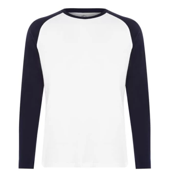 Image of Howick Long Sleeve Raglan Pyjama T Shirt - Navy