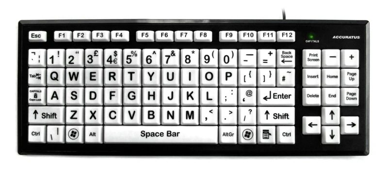 Image of Accuratus Monster 2 keyboard Universal USB QWERTY Italian Black. White