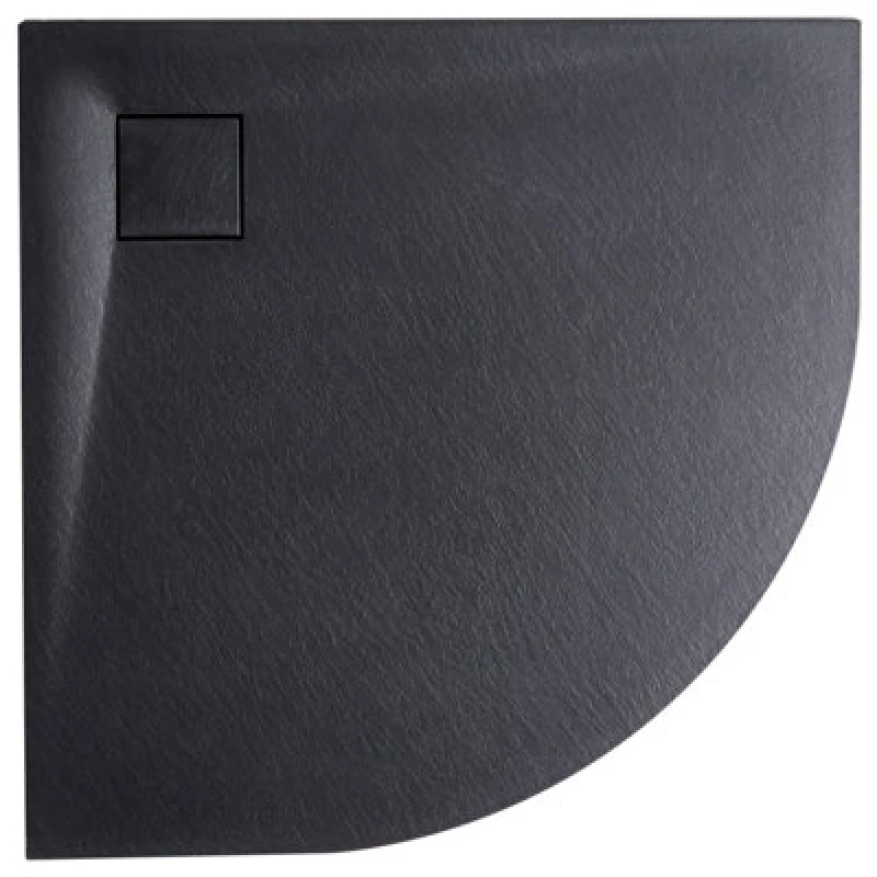 Image of Beliani Shower Tray Paron 900 X 900 X 30 mm Black