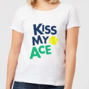 Image of Kiss my Ace Womens T-Shirt - White - 4XL
