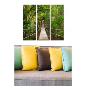 Image of MDF9932001 Multicolor Decorative MDF Painting (3 Pieces)