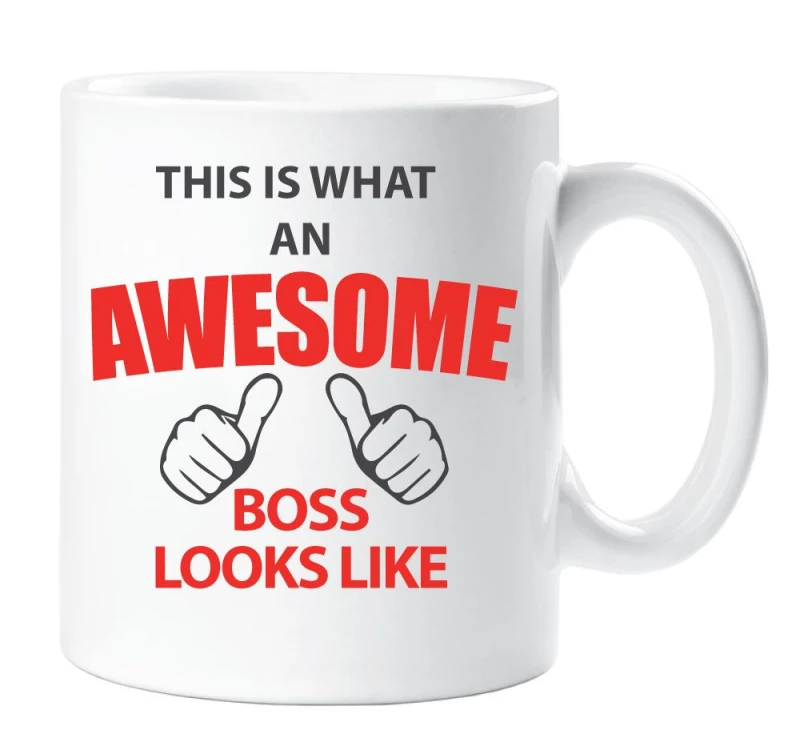 Image of 60 SECOND MAKEOVER This is What An Awesome Boss Looks Like Mug White unisex