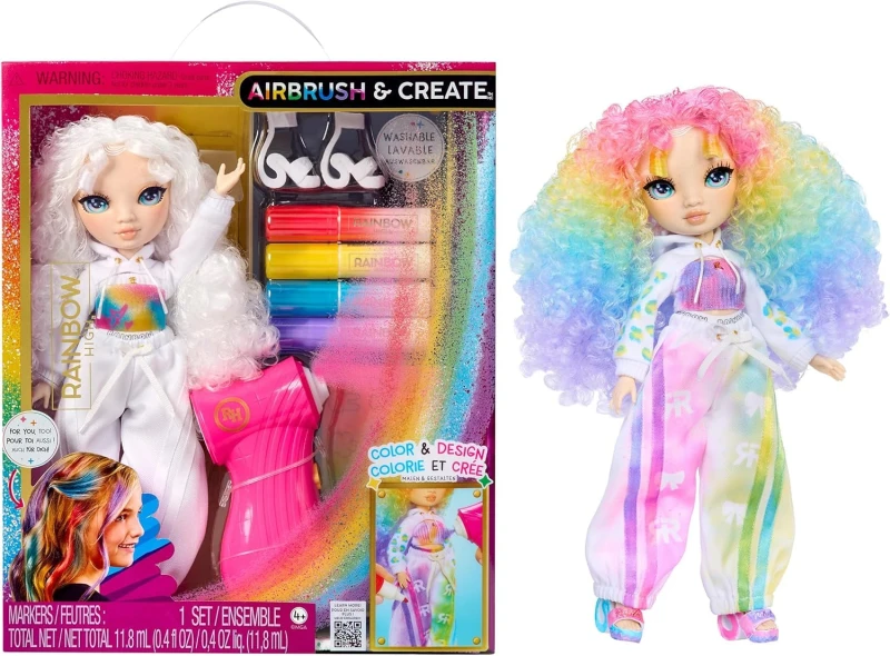Image of Rainbow High Air Brush & Create Fashion Dolls -Green Eyes