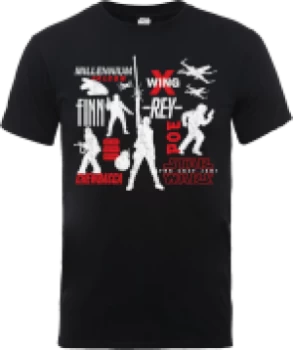 Image of Star Wars The Last Jedi Rebels Mens Black T-Shirt - S - Black