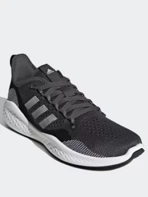 Image of adidas Fluidflow 2.0 Shoes, Black/White/Grey, Size 8.5, Men