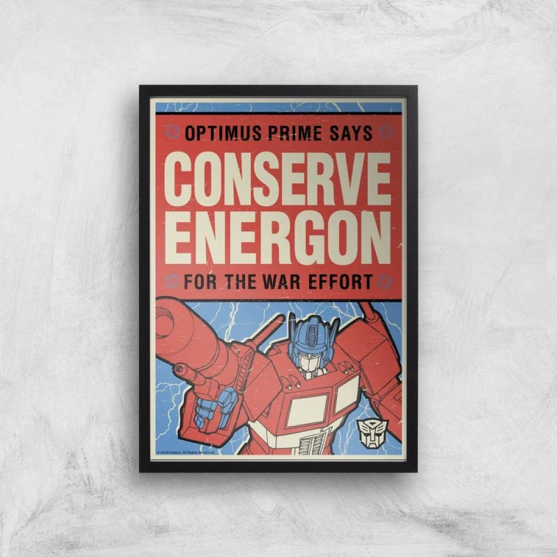 Image of Transformers Conserve Energon Poster Art Print - A2 - Print Only