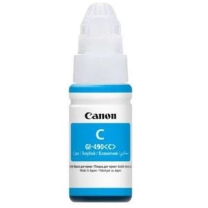 Image of Canon GI490 Cyan Ink Bottle