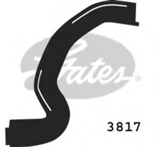 Image of GATES Radiator Hose PEUGEOT,CITROEN 3817 1343X2,1343X2 Coolant Hose