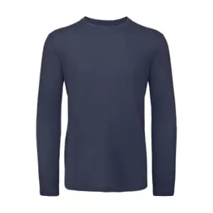 Image of B&C Mens Inspire Long Sleeve Tee (S) (Urban Navy)