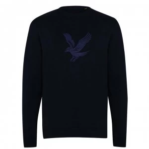 Image of Lyle and Scott Embroidery Eagle Sweatshirt - Dark Navy Z271
