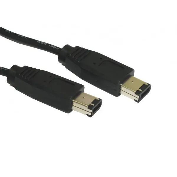 Image of Cables Direct 2m 6-pin Male to 6-pin Male Firewire Cable